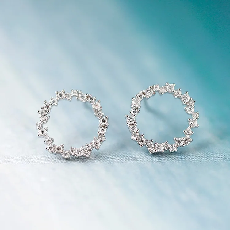 Fashion Style 925 Sterling Silver Crystal Circle Earrings for Women sterling-silver-jewelry Brincos Pendientes Wedding Jewelry
Fashion Style 925 Sterling Silver Crystal Circle Earrings for Women sterling-silver-jewelry Brincos Pendientes Wedding Jewelry