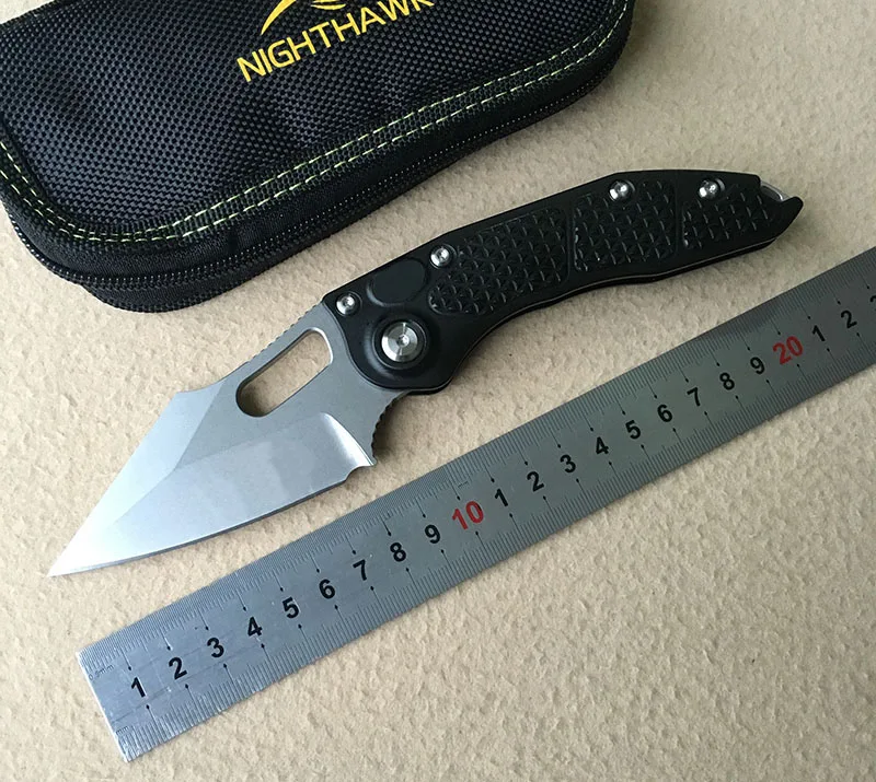 NIGHTHAWK Stitch Flipper folding D2 blade Aluminum handle outdoor tactical camping hunt EDC tool Utility dinner kitchen knife
NIGHTHAWK Stitch Flipper folding D2 blade Aluminum handle outdoor tactical camping hunt EDC tool Utility dinner kitchen knife