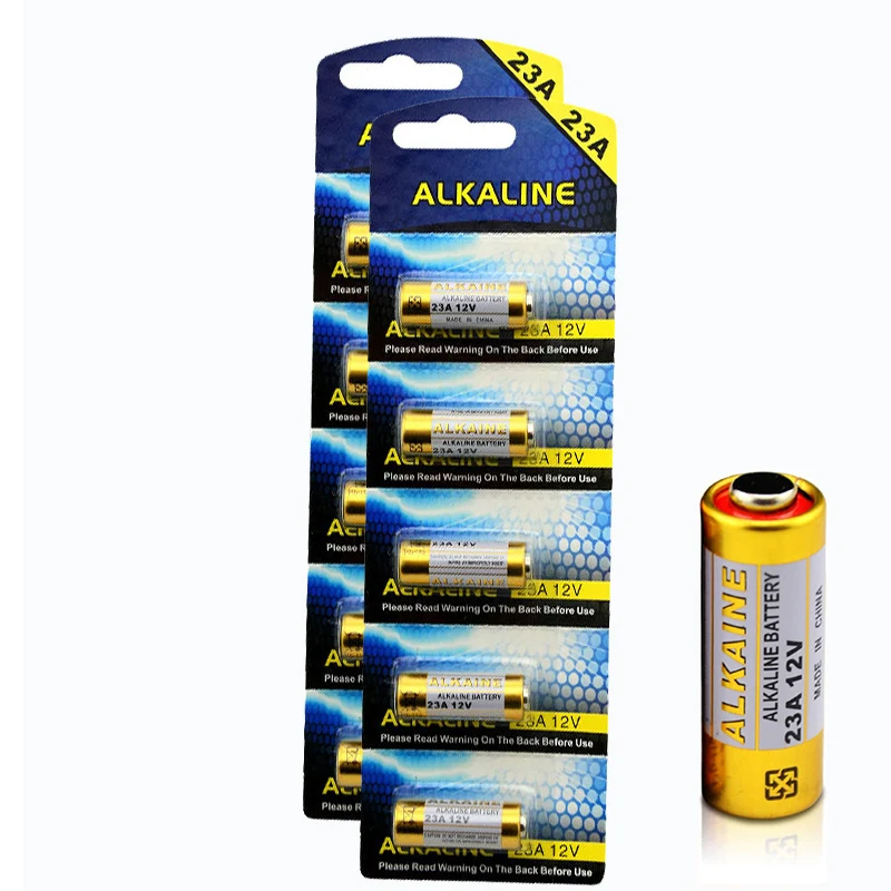 New 5x/card 15pcs/Lot 23A12V Battery Small Battery 23A 12V 21/23 A23 E23A MN21 MS21 V23GA L1028 Alkaline Dry Battery
New 5x/card 15pcs/Lot 23A12V Battery Small Battery 23A 12V 21/23 A23 E23A MN21 MS21 V23GA L1028 Alkaline Dry Battery