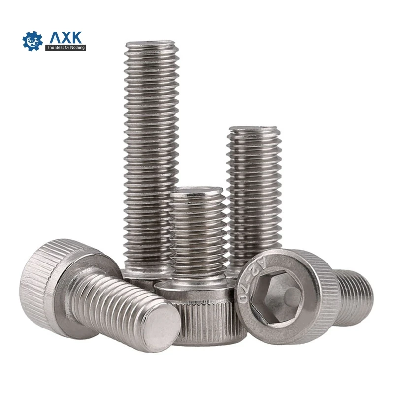 50Pcs M1.6 M2 M2.5 M3 M4 DIN912 304 Stainless Steel Hexagon Socket Head Cap Screws Hex Socket Screw
50Pcs M1.6 M2 M2.5 M3 M4 DIN912 304 Stainless Steel Hexagon Socket Head Cap Screws Hex Socket Screw