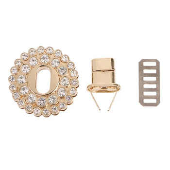 1Pc Women Rhinestone Metal DIY Clasp Turn Twist Lock For Handbag Shoulder Bag Purse Buckles
1Pc Women Rhinestone Metal DIY Clasp Turn Twist Lock For Handbag Shoulder Bag Purse Buckles