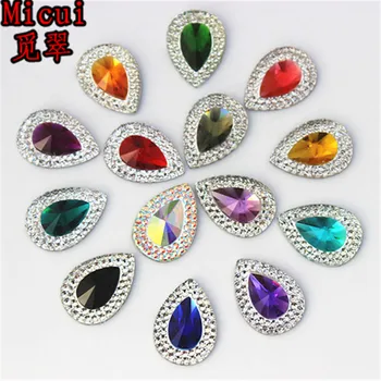 Micui 100pcs 13*18mm Drop Resin Crystal Resin Rhinestonesor for Clothing Bag Jewelry Accessory ZZ236
Micui 100pcs 13*18mm Drop Resin Crystal Resin Rhinestonesor for Clothing Bag Jewelry Accessory ZZ236
