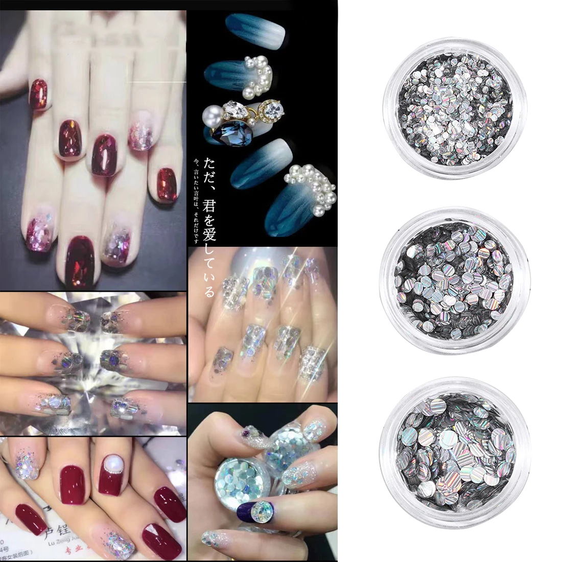 Round Flake Ultra-thin Stripe Line Nail Art Glitter Shinning Slice Paillette Mixed 1/2/3mm Laser Silver Sticker Manicure
Round Flake Ultra-thin Stripe Line Nail Art Glitter Shinning Slice Paillette Mixed 1/2/3mm Laser Silver Sticker Manicure