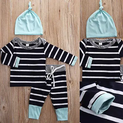 2017 New 3Pcs Newborn Baby Boys Girls Rompers Tops Trousers Pants Hat Clothes Outfits Set
2017 New 3Pcs Newborn Baby Boys Girls Rompers Tops Trousers Pants Hat Clothes Outfits Set
