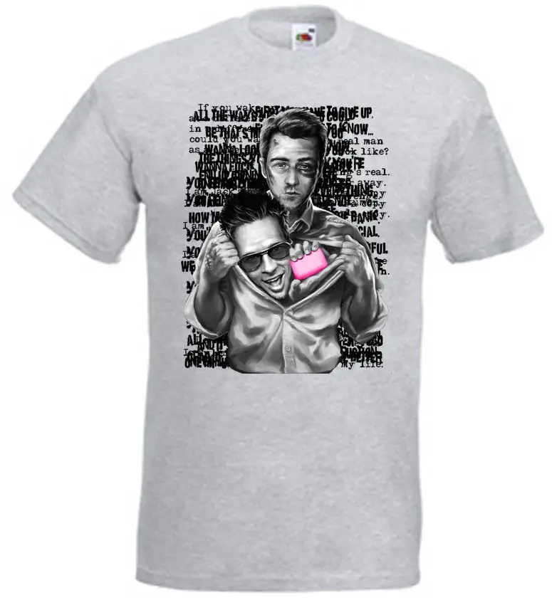 Fight Club V9 T Shirt Heather Grey Movie Poster All Sizes S-3XL Men'S T-Shirt Short Sleeve O-Neck Cotton Printing
Fight Club V9 T Shirt Heather Grey Movie Poster All Sizes S-3XL Men'S T-Shirt Short Sleeve O-Neck Cotton Printing