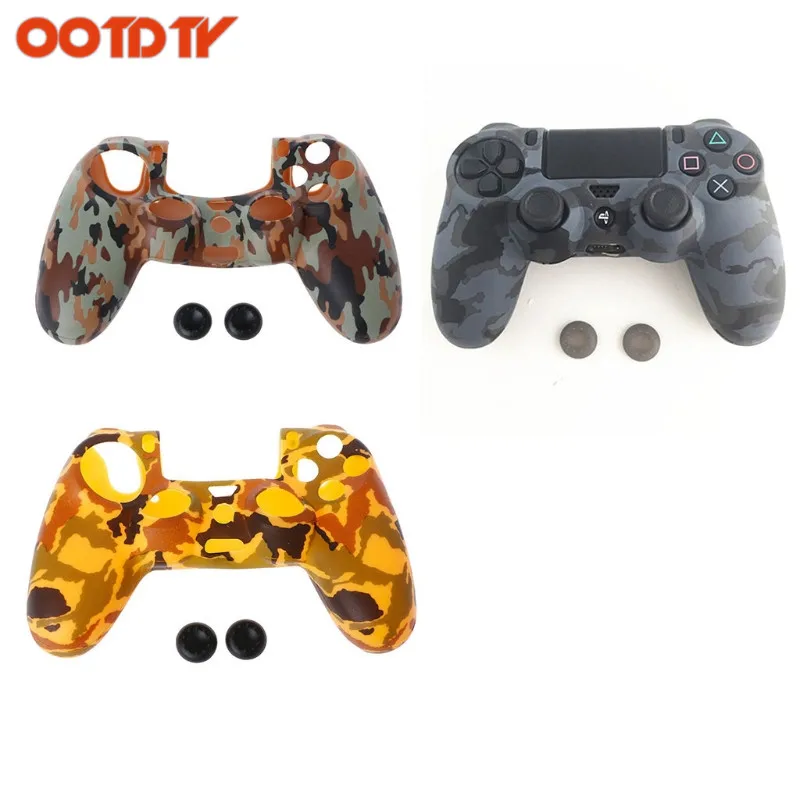 OOTDTY 3-In-1 Anti-Slip Camouflage Soft Silicone Cover Skin Case + 2 Thumbsticks Grips For Playstation 4 PS4 Pro Slim Controller
OOTDTY 3-In-1 Anti-Slip Camouflage Soft Silicone Cover Skin Case + 2 Thumbsticks Grips For Playstation 4 PS4 Pro Slim Controller