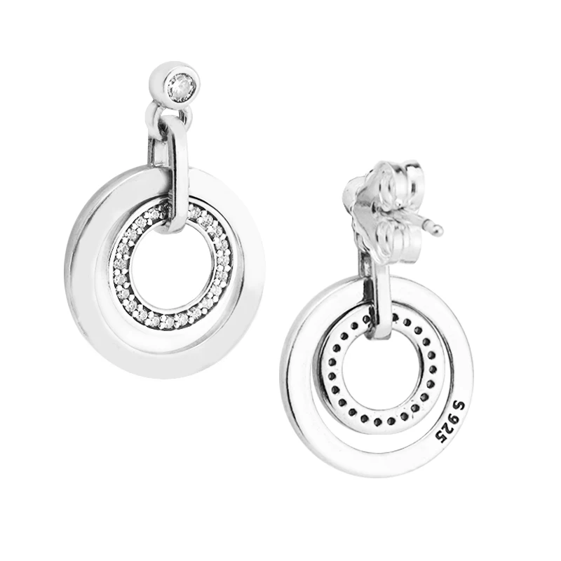 100% Sterling-Silver-Jewelry Circles Dangle Earrings with Clear 100% 925 Silver Jewelry Free Shipping
100% Sterling-Silver-Jewelry Circles Dangle Earrings with Clear 100% 925 Silver Jewelry Free Shipping