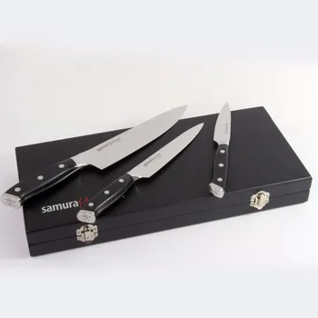 Knife Set 3 Pcs 8 Inch Chef Knife 6 Inch Utility Knife 3.5 Inch Paring Knife AUS-10 Japanese Stainless Steel Blade Peeling Chop
Knife Set 3 Pcs 8 Inch Chef Knife 6 Inch Utility Knife 3.5 Inch Paring Knife AUS-10 Japanese Stainless Steel Blade Peeling Chop