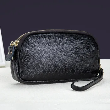 Women Genuine Leather Shoulder Bags Female Black Mini Messenger Bags Solid Double Zipper Bags Ladies Functional Crossbody Bags
Women Genuine Leather Shoulder Bags Female Black Mini Messenger Bags Solid Double Zipper Bags Ladies Functional Crossbody Bags