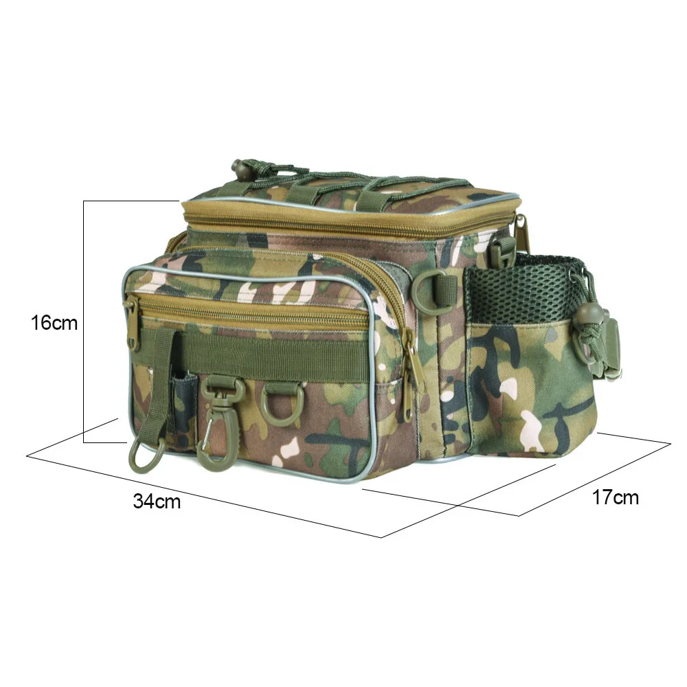 27 * 20 * 10cm Fishing Tackle Bags Waist Pack 600D Multifunction Fish Lures Water Bottle Phone Key Holder Bag Fishing Accessory
27 * 20 * 10cm Fishing Tackle Bags Waist Pack 600D Multifunction Fish Lures Water Bottle Phone Key Holder Bag Fishing Accessory