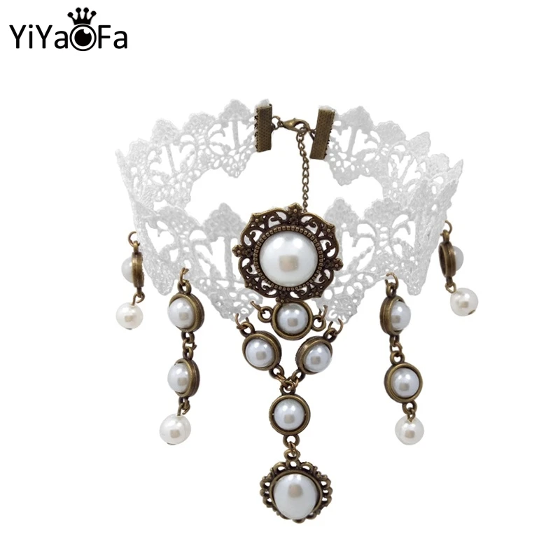 YiYaoFa Vintage Choker Necklace Gothic Jewelry White Lace Statement Necklace for Women Accessories Lady Wedding Jewelry GN-41
YiYaoFa Vintage Choker Necklace Gothic Jewelry White Lace Statement Necklace for Women Accessories Lady Wedding Jewelry GN-41