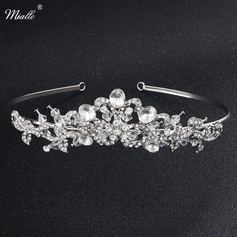 Miallo Classic Princess Crowns Austria Rhinestone Zinc Alloy Metal Tiaras Fashion Wedding Diadem Hair Jewelry for Bride Female
Miallo Classic Princess Crowns Austria Rhinestone Zinc Alloy Metal Tiaras Fashion Wedding Diadem Hair Jewelry for Bride Female