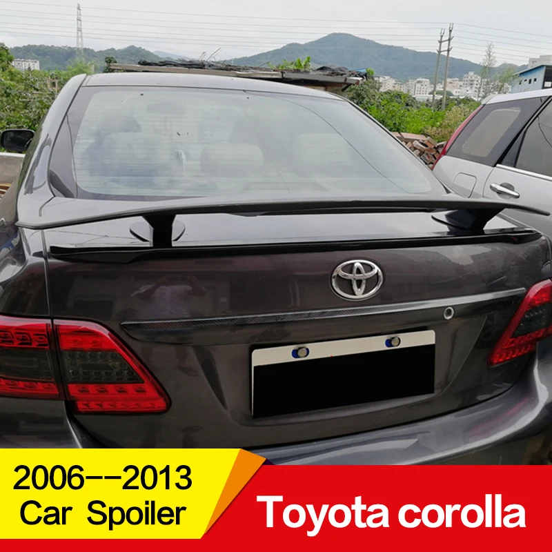 For Toyota corolla spoiler 2006-2013 year high quality ABS plastic carbon black water transfer color DIY paint Car Rear Wing
For Toyota corolla spoiler 2006-2013 year high quality ABS plastic carbon black water transfer color DIY paint Car Rear Wing