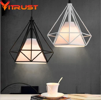 Industrial Birdcage pendant light Diamonds metal pendant lamp wrought iron Home Decorative Light Fixture 
Industrial Birdcage pendant light Diamonds metal pendant lamp wrought iron Home Decorative Light Fixture