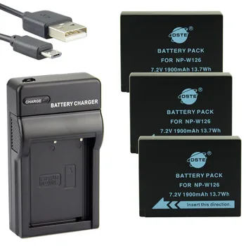 DSTE 3PCS NP-W126 NP-W126S Li-ion Camera Battery With USB Charger for Fuji HS50 HS35 HS33 HS30EXR XA1 XE1 X-Pro1 XM1 X-T10
DSTE 3PCS NP-W126 NP-W126S Li-ion Camera Battery With USB Charger for Fuji HS50 HS35 HS33 HS30EXR XA1 XE1 X-Pro1 XM1 X-T10