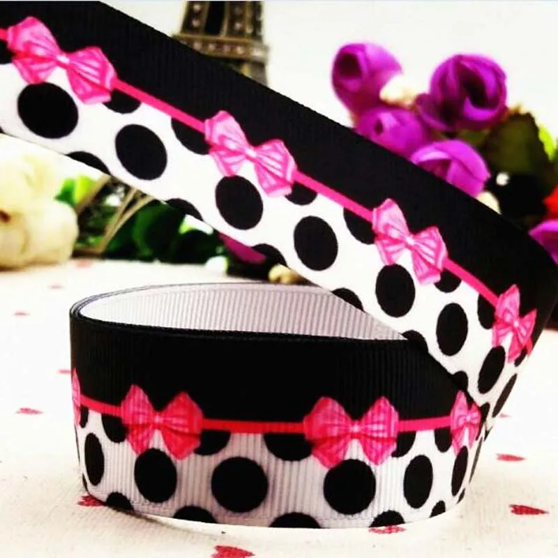 10 yard pink bowknot black dot 1 '25mm cartoongros grosgrain hair accessories hair bow wedding adornment gift package
10 yard pink bowknot black dot 1 '25mm cartoongros grosgrain hair accessories hair bow wedding adornment gift package