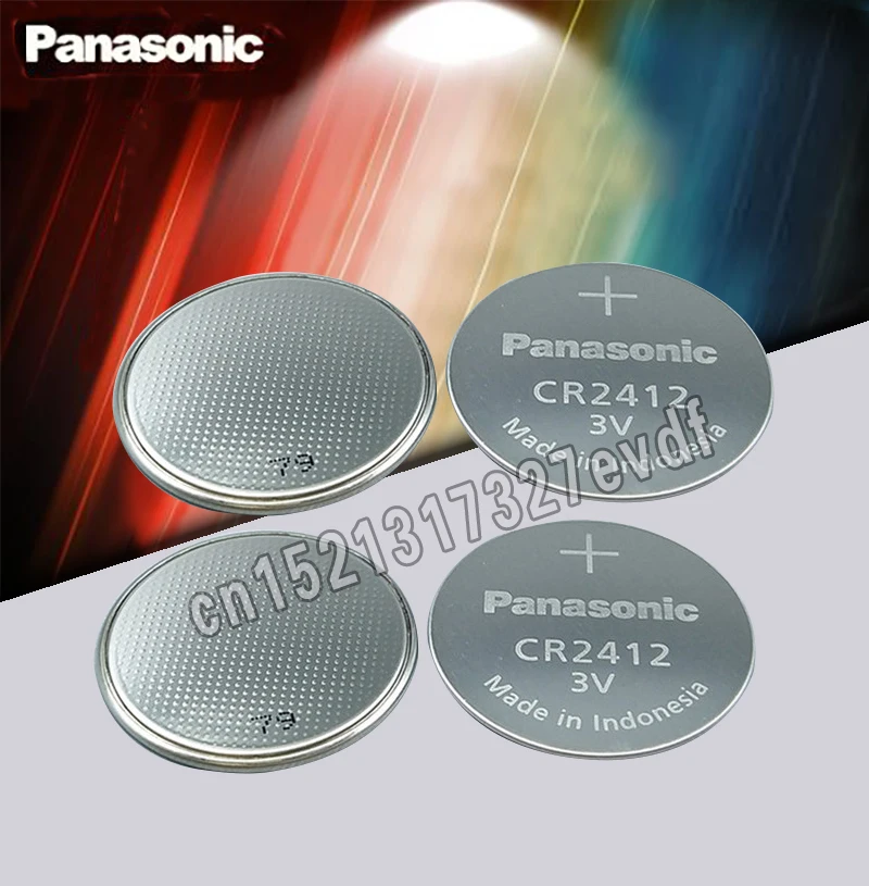 Panasonic Original 4pcs 3V Button Cell Battery CR2412 Lithium Coin watch Key Fobs Battery For swatch watch
Panasonic Original 4pcs 3V Button Cell Battery CR2412 Lithium Coin watch Key Fobs Battery For swatch watch
