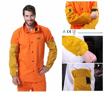 Professional Welder Arm Protective Sleeves Welding Sleeves Split Cowhide Leather Sleeves 48cm 19" Welder Anti Fire Stitched CE
Professional Welder Arm Protective Sleeves Welding Sleeves Split Cowhide Leather Sleeves 48cm 19" Welder Anti Fire Stitched CE