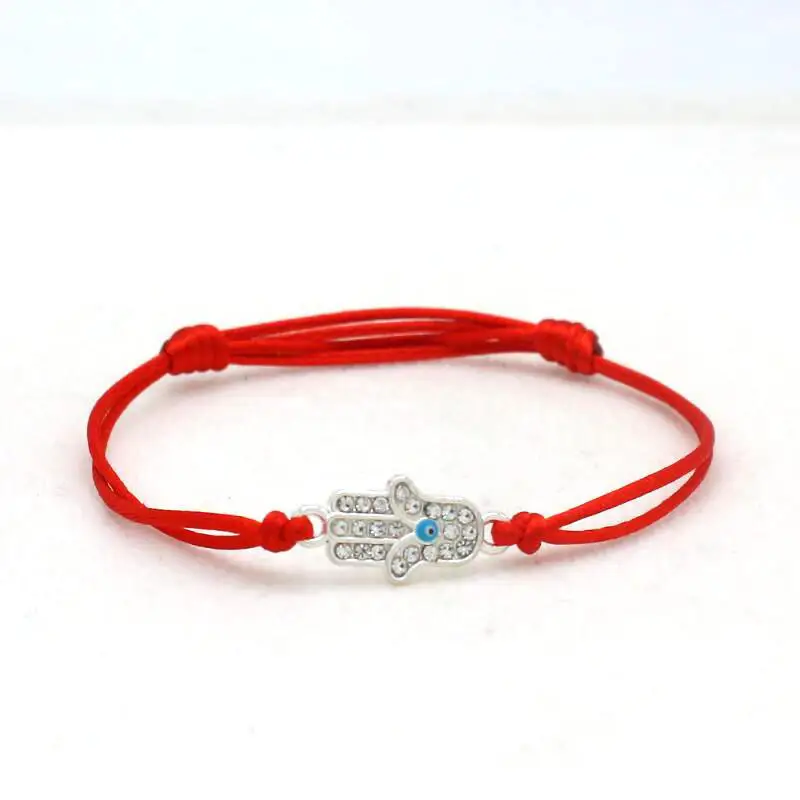 Lucky Red Thread Rope Braided Bracelet Silver color Inlay Crystal Evil eye Hamsa Hand amulet Bracelets For Women Jewelry
Lucky Red Thread Rope Braided Bracelet Silver color Inlay Crystal Evil eye Hamsa Hand amulet Bracelets For Women Jewelry