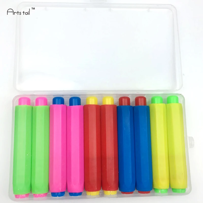 10 pcs/set 5 Color Mixed Chalk Holders For Teachers Writing Extender Children Drawing Board Accessories School Teaching Aids
10 pcs/set 5 Color Mixed Chalk Holders For Teachers Writing Extender Children Drawing Board Accessories School Teaching Aids