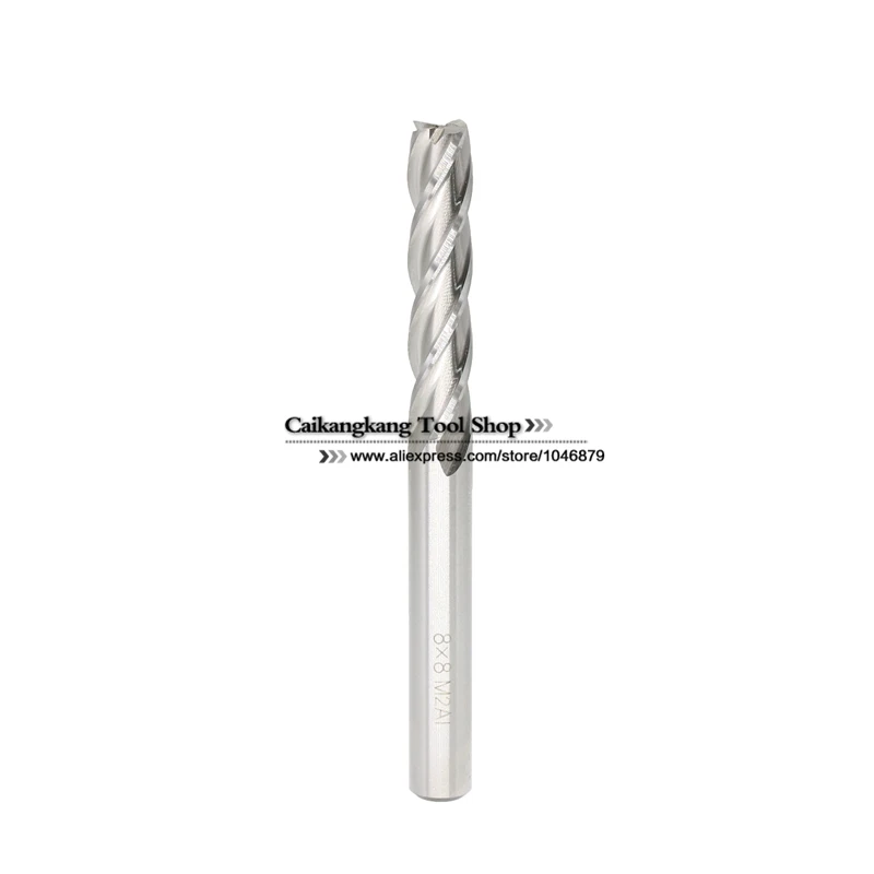 New 4 Flutes 4F8*8*38*85mm M2AI Dia 8mm End Mill Router Bit Milling Cutter Machine CNC Drill Tool Super-Hard High Speed Steel
New 4 Flutes 4F8*8*38*85mm M2AI Dia 8mm End Mill Router Bit Milling Cutter Machine CNC Drill Tool Super-Hard High Speed Steel