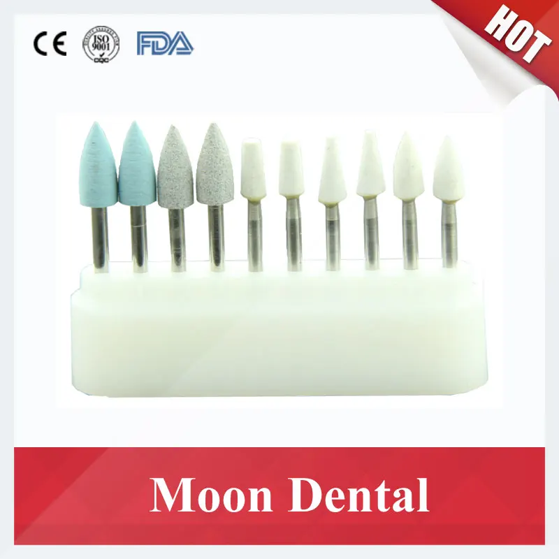 New 6pcs Stones FG + 4pcs Silicon FG High Speed Dental Composite Finishing and Polishing Burs for Jewelry and Denture
New 6pcs Stones FG + 4pcs Silicon FG High Speed Dental Composite Finishing and Polishing Burs for Jewelry and Denture