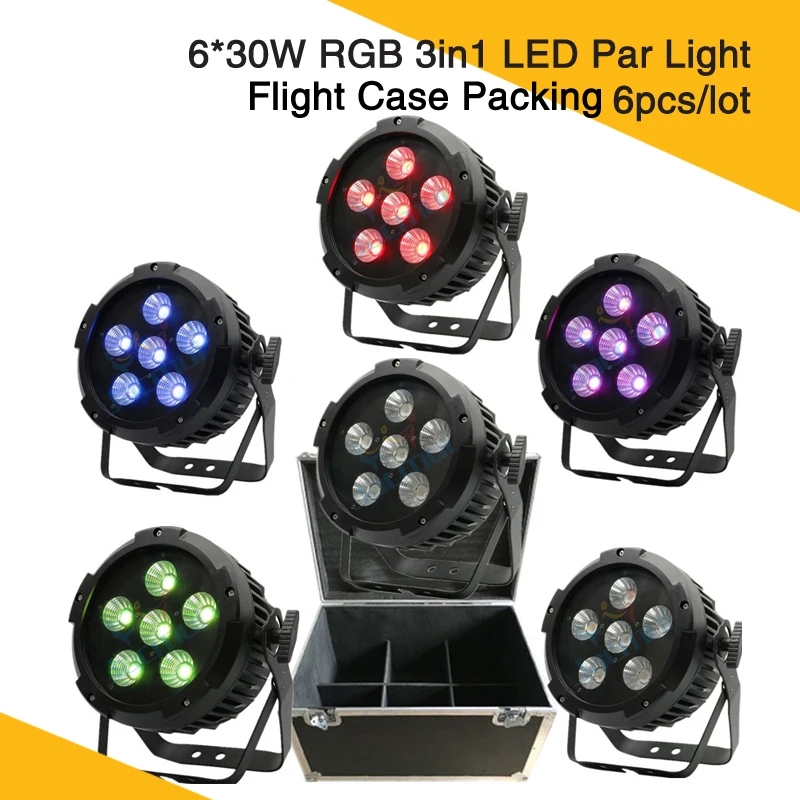 6 Pack Disco Lights Flight Case Packing 6*30W RGB 3in1 LED Par Light For Indoor Using
6 Pack Disco Lights Flight Case Packing 6*30W RGB 3in1 LED Par Light For Indoor Using