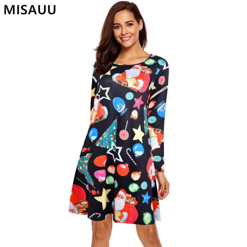 Elegant Christmas Party Dress Women 2018 Winter Vintage Dresses Robe femme Casual Long Sleeve Deer Snowman Print Dress Plus Size
Elegant Christmas Party Dress Women 2018 Winter Vintage Dresses Robe femme Casual Long Sleeve Deer Snowman Print Dress Plus Size