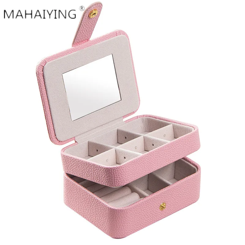 Portable Jewelry Box 2019 New Jewelry Storage Box Small Jewelry Casket Earrings Box Leather Box Travel Jewelry Display 
Portable Jewelry Box 2019 New Jewelry Storage Box Small Jewelry Casket Earrings Box Leather Box Travel Jewelry Display
