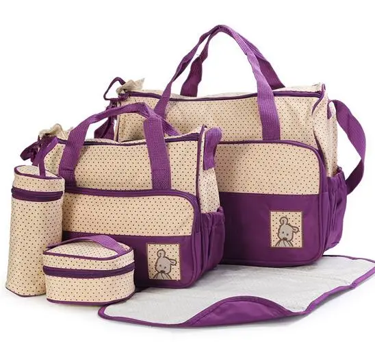 NAPPY BAG AT 7 Colors 5PCS/Set High Quality Tote Baby Shoulder Diaper Bags Durable Nappy Bag Mummy Mother Baby Bag
NAPPY BAG AT 7 Colors 5PCS/Set High Quality Tote Baby Shoulder Diaper Bags Durable Nappy Bag Mummy Mother Baby Bag