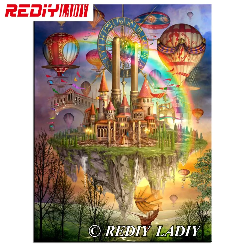 REDIY LADIY Diamond Embroidery Nerverland Rainbow Diamond Painting Cross Stitch Full Square Rhinestones Mosaic Home Decorative 
REDIY LADIY Diamond Embroidery Nerverland Rainbow Diamond Painting Cross Stitch Full Square Rhinestones Mosaic Home Decorative