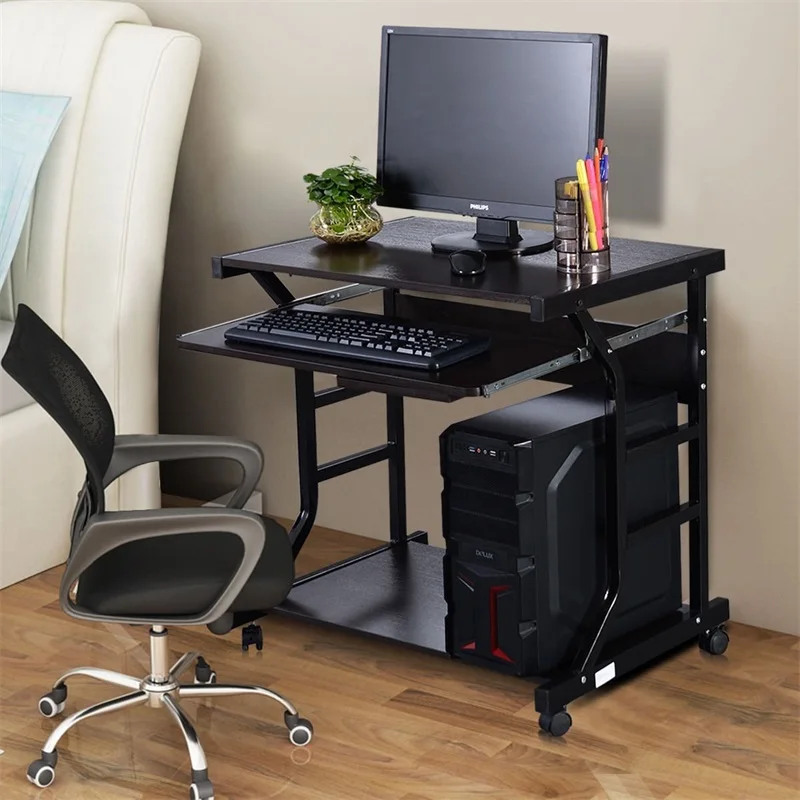 Home Office Workstation Rolling Computer Desk Chipboard Steel 4 Smooth Wheels Computer Desks HW51071
Home Office Workstation Rolling Computer Desk Chipboard Steel 4 Smooth Wheels Computer Desks HW51071