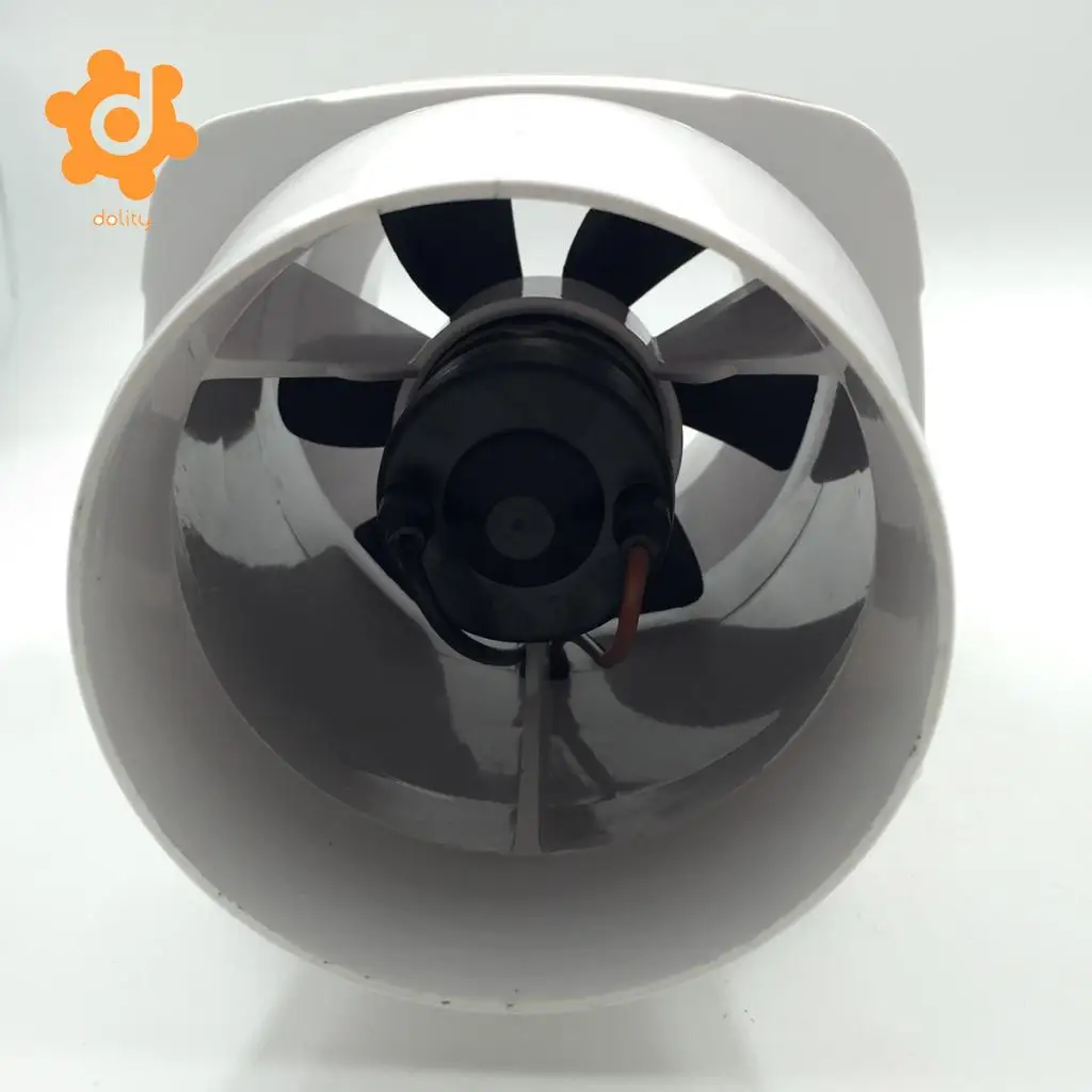 4 inch Hose Inline Marine Bilge Air Blower 12V 270 CFM Quiet Boat RV White