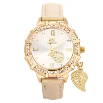 New Women Quartz Watches Leaves Tower Rhinestone Pendant Leather Wrist Watch 2018 Casual Golden Dial Ladies Watch Montre Femme
New Women Quartz Watches Leaves Tower Rhinestone Pendant Leather Wrist Watch 2018 Casual Golden Dial Ladies Watch Montre Femme