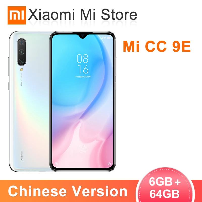 

Original Xiaomi Mi CC9e 6GB RAM 64GB ROM Mobile Phone CC 9E Snapdragon 665 Octa Core 6.088" Full Screen 48MP+32MP Camera 4030mAh