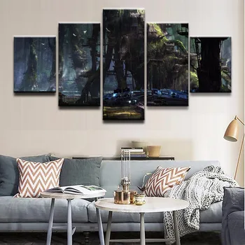 HD Printed Landscape Poster Modular Picture 5 Pieces Forest Star Citizen Town Tree Wreck Canvas Wall Art Painting Home Decor
HD Printed Landscape Poster Modular Picture 5 Pieces Forest Star Citizen Town Tree Wreck Canvas Wall Art Painting Home Decor