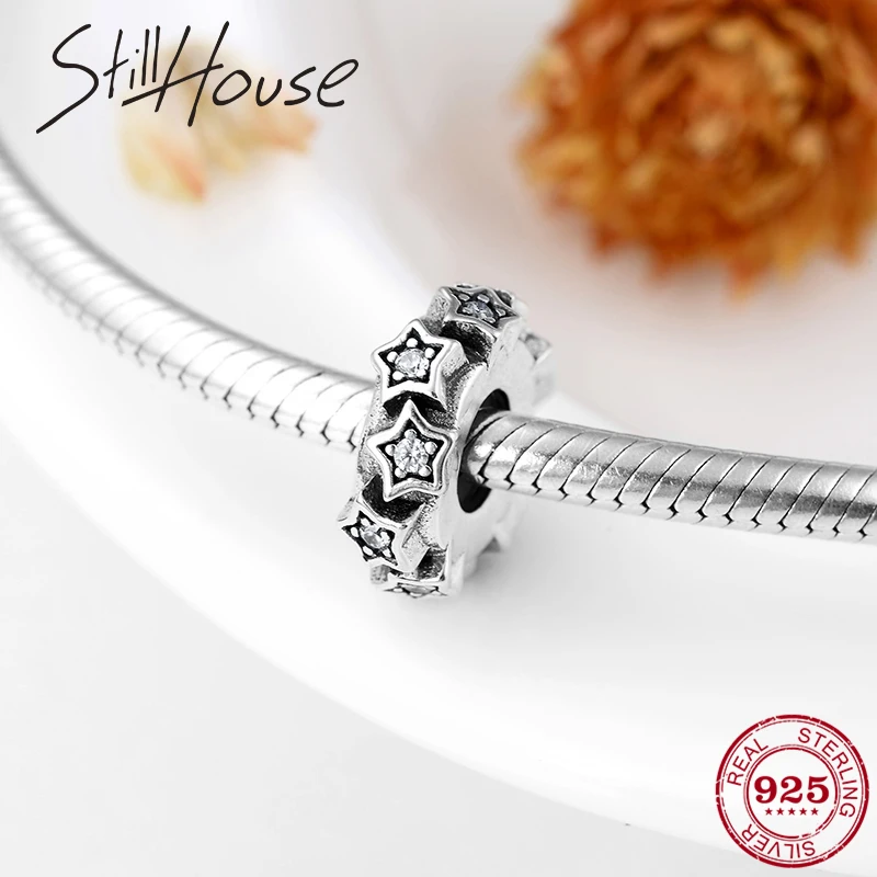 High quality 925 Sterling Silver Charming CZ Star DIY spacer Stopper beads Fit Original Pandora Charm Bracelet Jewelry making
High quality 925 Sterling Silver Charming CZ Star DIY spacer Stopper beads Fit Original Pandora Charm Bracelet Jewelry making