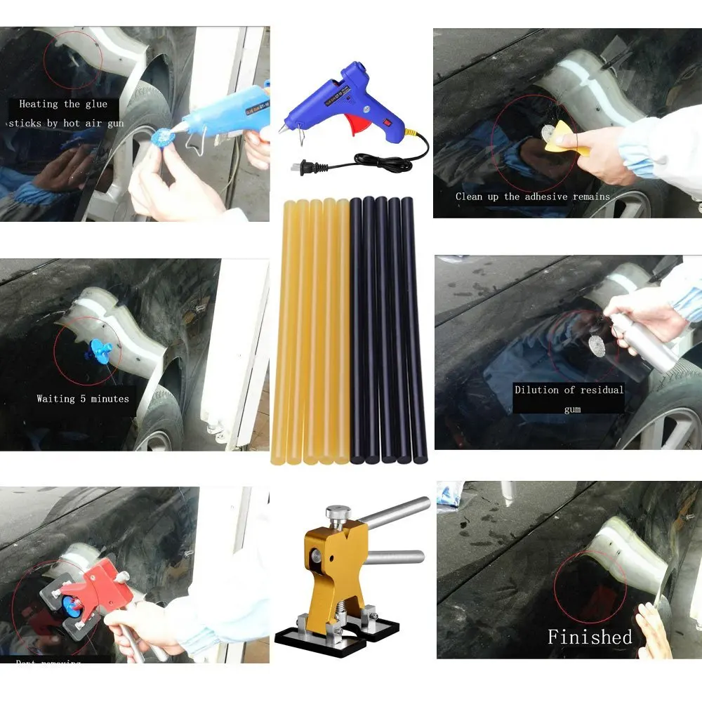 Professional Car Body Paintless Dent Removal Repair Tool Dent Pulling Body Hail Repair Hot Glue Sticks (4)