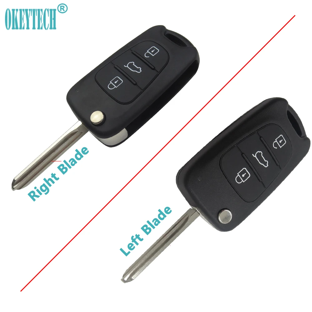 OkeyTech 3 Buttons Flip Remote Key Shell Right/Left Blade For Kia K2 K5 For HYUNDAI Car Key Blank Replacement Fob Case Cover
OkeyTech 3 Buttons Flip Remote Key Shell Right/Left Blade For Kia K2 K5 For HYUNDAI Car Key Blank Replacement Fob Case Cover