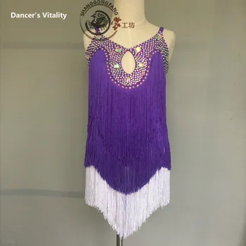Latin dance clothes women luxury spandex latin dance dress for girls latin dance tassel dress Cha-cha dance clothing 120-180CM
Latin dance clothes women luxury spandex latin dance dress for girls latin dance tassel dress Cha-cha dance clothing 120-180CM