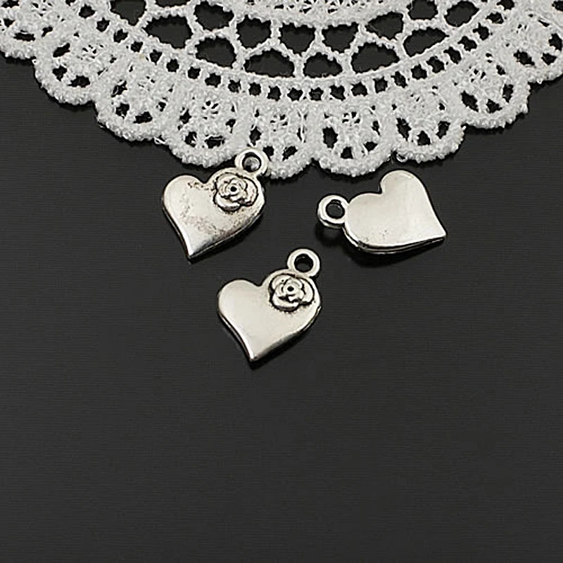 (25033)50PCS 11x10MM Antique Silver Zinc Alloy with Flower Heart Charms Pendants Diy Jewelry Findings Accessories Wholesale
(25033)50PCS 11x10MM Antique Silver Zinc Alloy with Flower Heart Charms Pendants Diy Jewelry Findings Accessories Wholesale