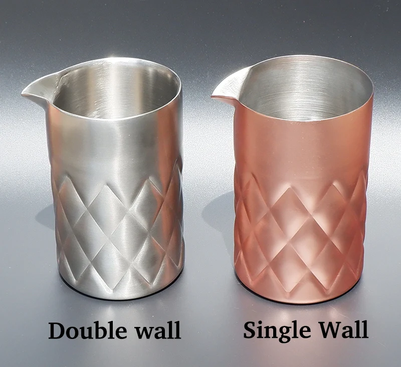 

580ml Stirring Tin Cocktail Mixing Glass Double-walled and Vacuum Insulated For Temperature Consistency Bar Tool