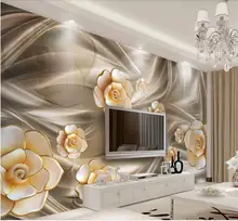 3D fantasy bloem sieraden achtergrond muurschildering 3d behang 3d behang voor tv achtergrond(China)