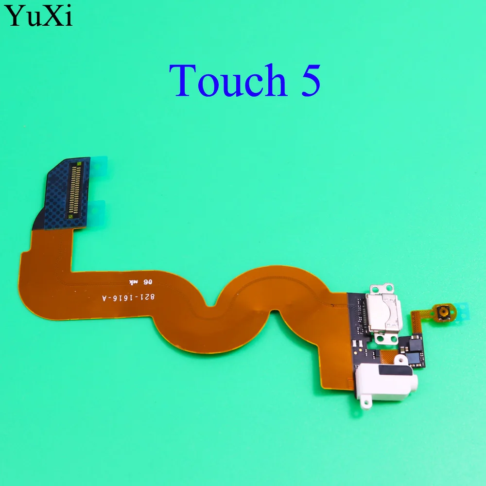 

YuXi New Touch 5 USB Charger Charging Dock Port Audio Jack Headphone Flex For iPod Touch5 5th Gen Home Button Flex Cable