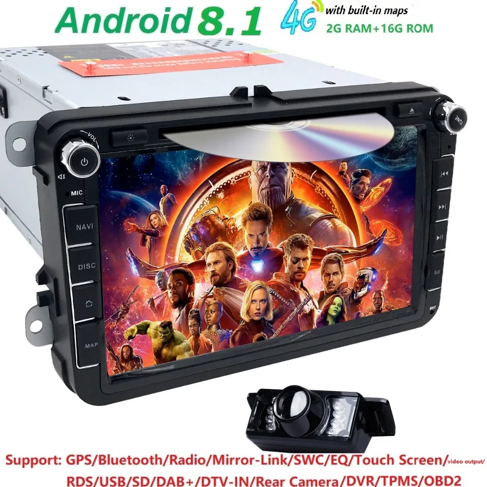 Two Din Car Multimedia Player Android 9.0 Auto Radio For Skoda/Seat/Volkswagen/VW/Passat b7/POLO/GOLF 5 6 DVD GPS 4 Cores DAB BT
Two Din Car Multimedia Player Android 9.0 Auto Radio For Skoda/Seat/Volkswagen/VW/Passat b7/POLO/GOLF 5 6 DVD GPS 4 Cores DAB BT