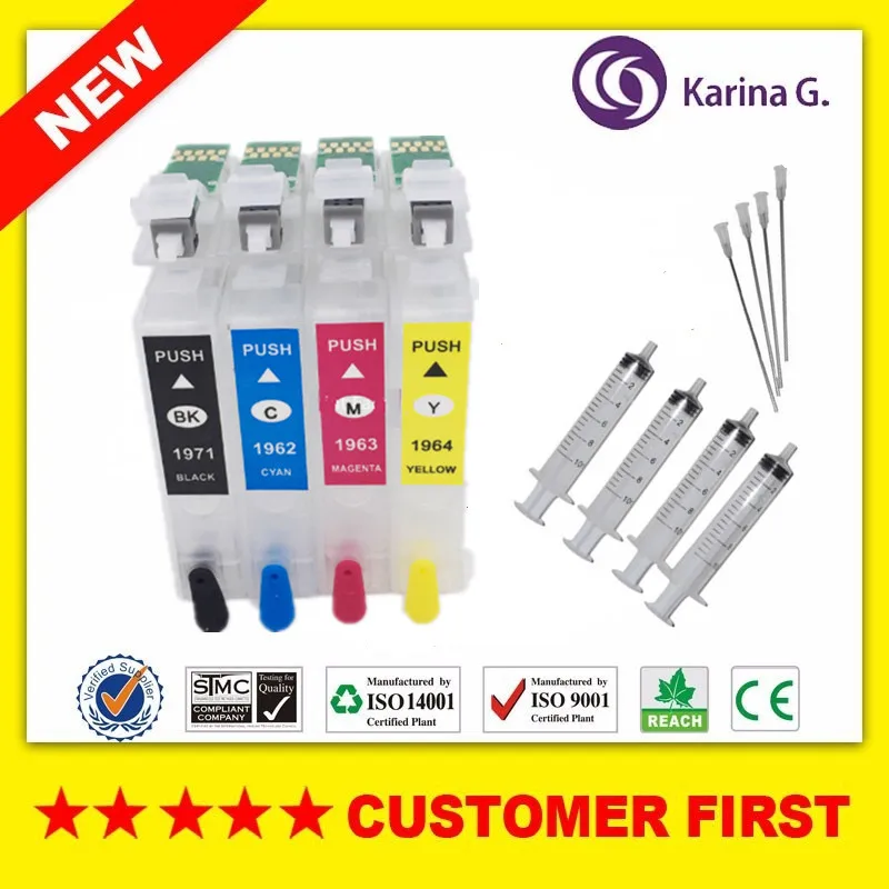 1set Refillable Cartridge for T1971 T1962 T1963 T1964 With Chip suit For Epson XP201 XP211 XP204 XP401 XP214
1set Refillable Cartridge for T1971 T1962 T1963 T1964 With Chip suit For Epson XP201 XP211 XP204 XP401 XP214