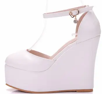 2019 white wedding shoes woman ankle strap high heels pumps women shoes ladies bridal shoes female
2019 white wedding shoes woman ankle strap high heels pumps women shoes ladies bridal shoes female