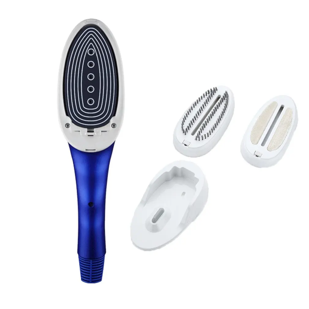 1 Set 2-in-1 Portable Handheld Steam Iron Ceramic Floor Iron Brush Thermostat Iron Brush Temperature Adjustment