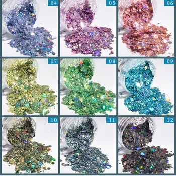 OutTop 12Color Nail Chunky Glitter Powder Nail Flake Mixed Paillette Sequins For Face Hair Body Hair Decoration Tools June21
OutTop 12Color Nail Chunky Glitter Powder Nail Flake Mixed Paillette Sequins For Face Hair Body Hair Decoration Tools June21