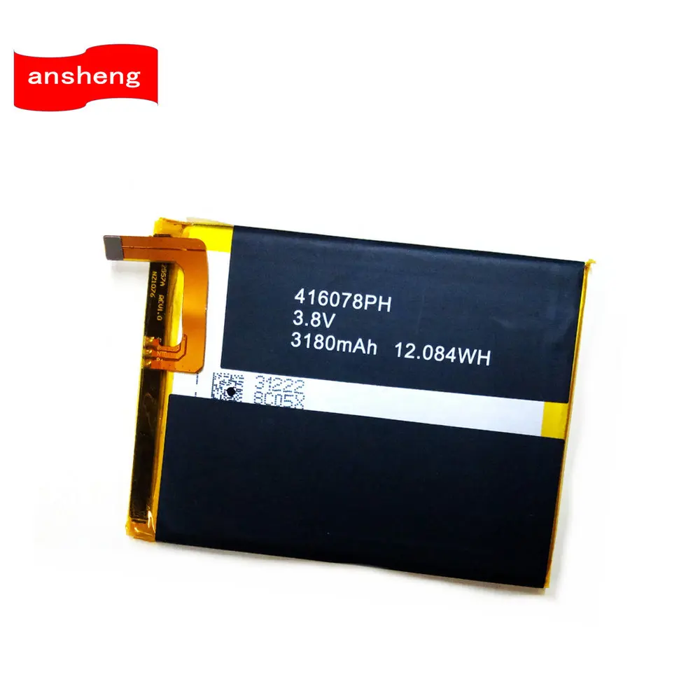 High Quality 3180mAh 416078PH battery for Blackview S8 5.7inch MTK6750T Mobile Phone
High Quality 3180mAh 416078PH battery for Blackview S8 5.7inch MTK6750T Mobile Phone